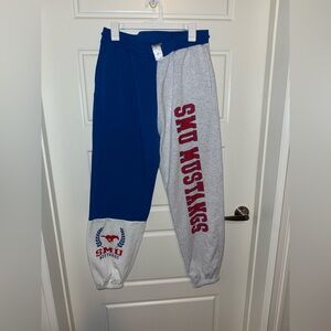 SMU Blue and Gray Joggers